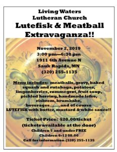Lutefisk and Meatball Dinner